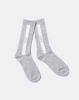 Bi-Color Side Line Socks - Grey