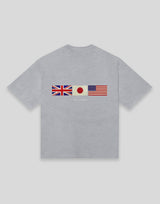 LÝFT × COR Limited Flag T-Shirt - Grey