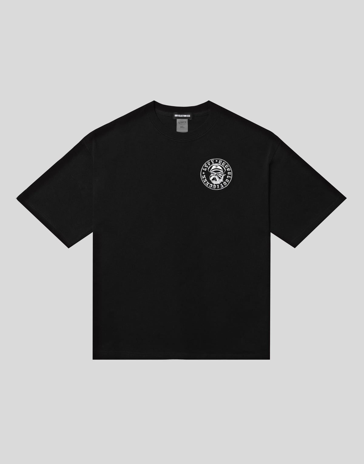 LÝFT × XXX Limited Graphic Big T-Shirts - Black