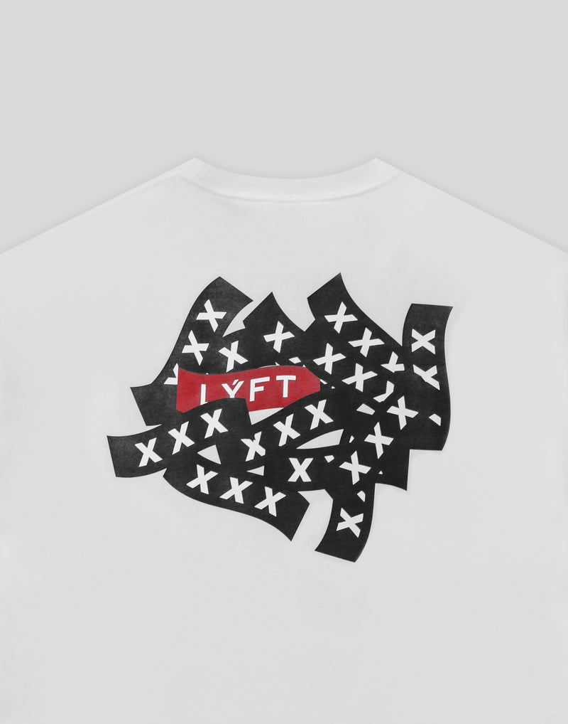 LÝFT × XXX Limited Graphic Big T-Shirts - White