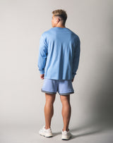 Metalic Logo Long T-Shirt - L.Blue
