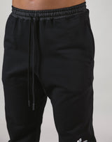 Message Wave Stretch Warm Sweat Pants - Black