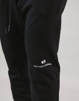 Message Wave Stretch Warm Sweat Pants - Black