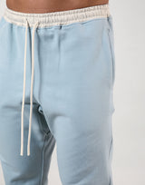 Message Wave Stretch Warm Sweat Pants - L.Blue