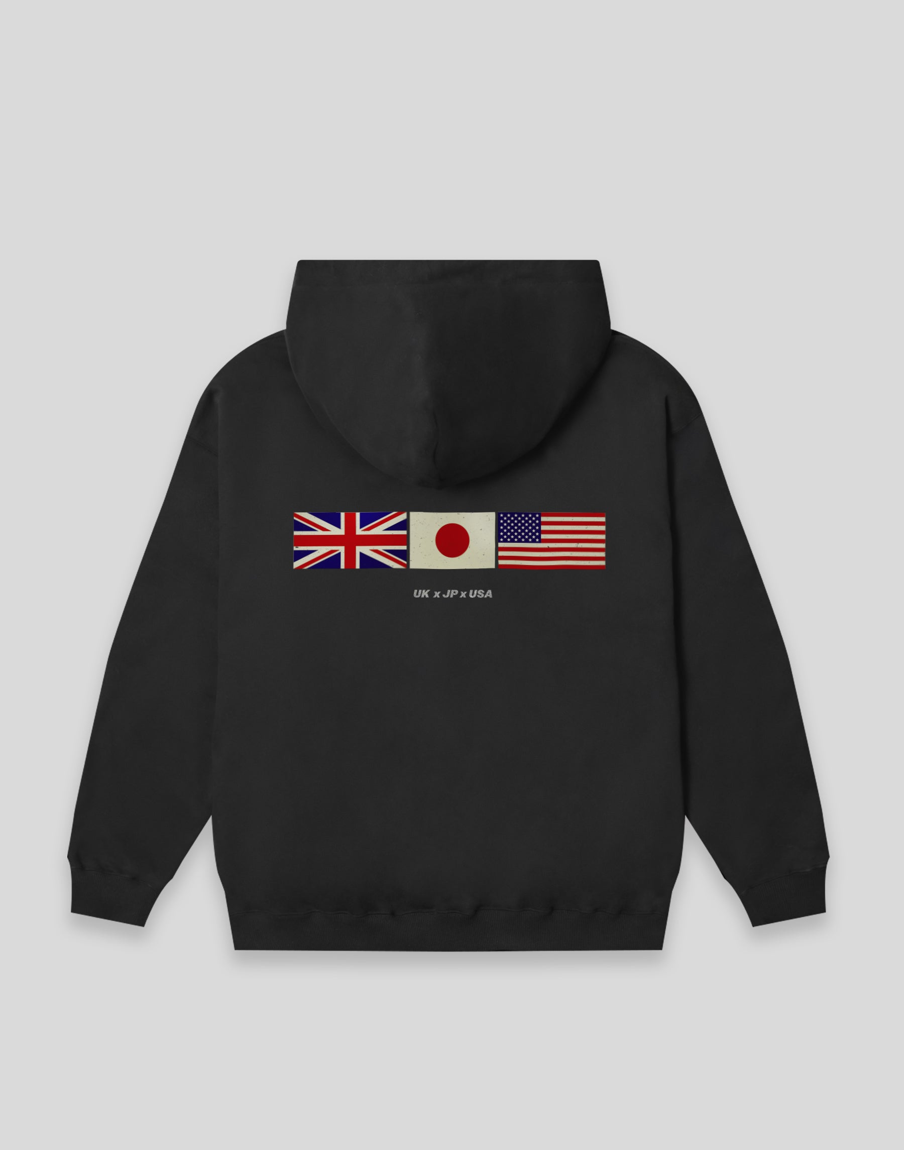 LÝFT × COR Limited Flag Hoodie - Black