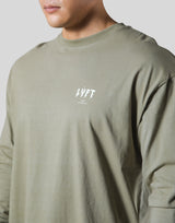 Thunder Y Sleeve Long T-Shirt - Olive