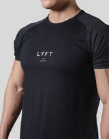 Pocketable Stretch Mesh T-Shirt - Black