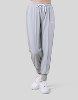 Stretch Pleats Jersey Pants - Grey