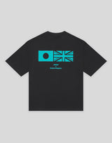 LÝFT × atmos Limited Flag Big T-Shirt - Black