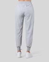 Stretch Pleats Jersey Pants - Grey