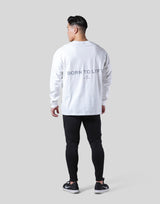 Back Message Vintage Long T-Shirt - Off White