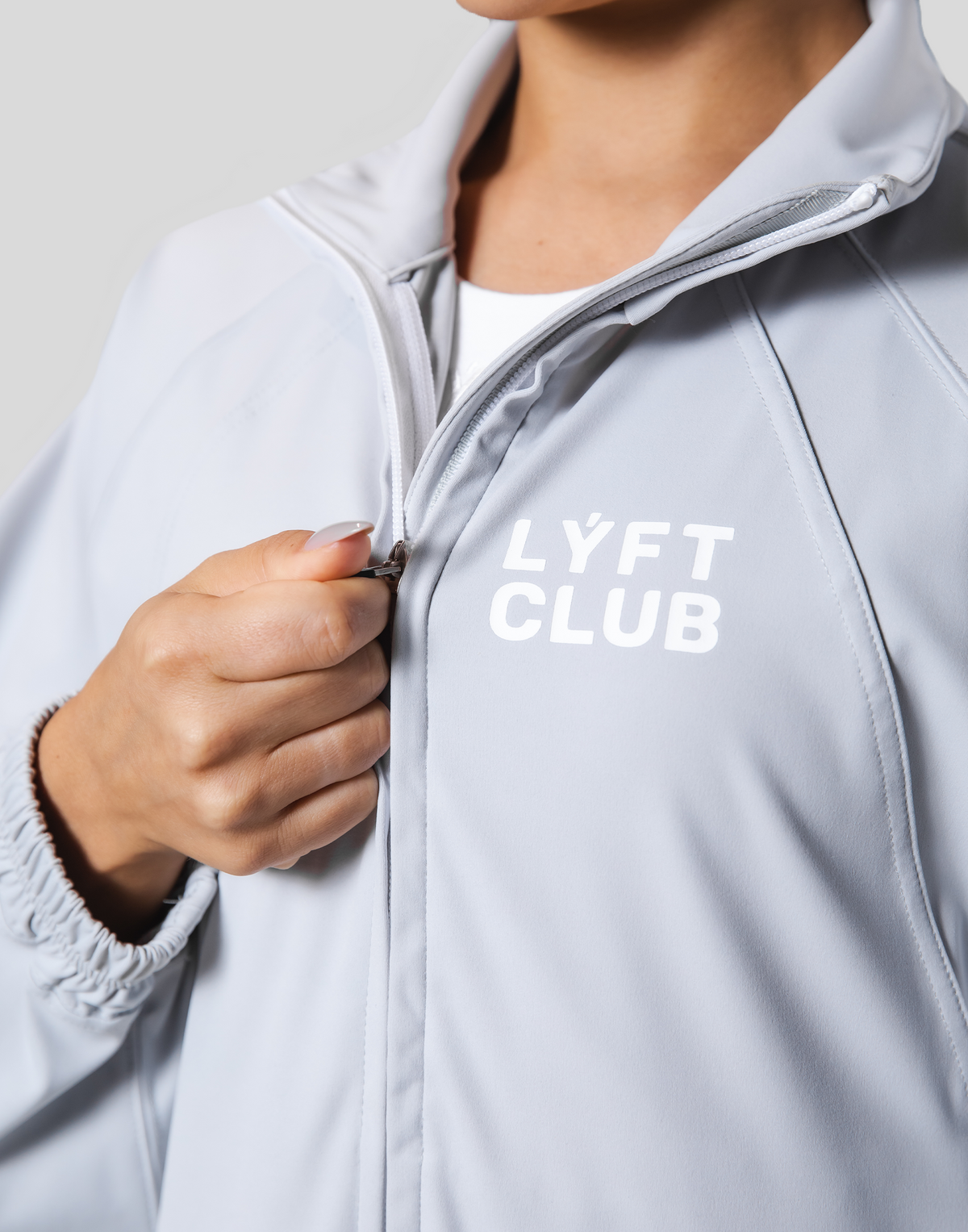 Stretch Wide Track Jacket - Grey