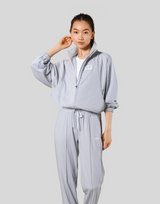 Stretch Wide Track Jacket - Grey