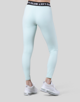 LÝFT Club Logo Rib Leggings - L.Blue