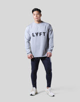 LÝFT Wappen Stretch Long T-Shirt - Grey