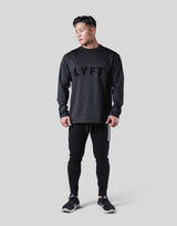 LÝFT Wappen Stretch Long T-Shirt - Black