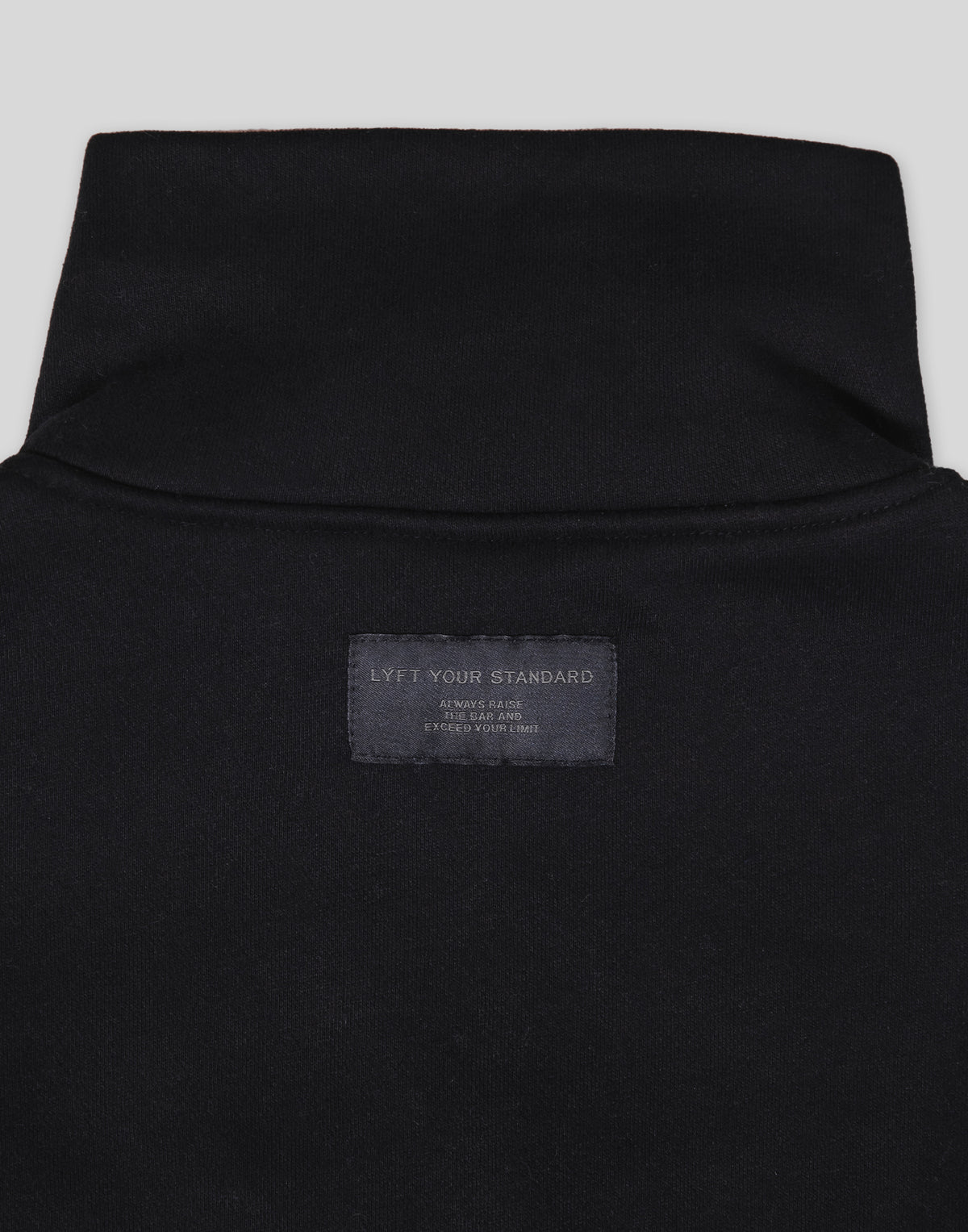 Loose Fit Zip Up Sweat Jacket - Black