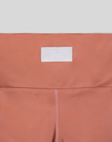 Woven Label Pocket Leggings - Coral