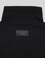 Loose Fit Zip Up Sweat Jacket - Black