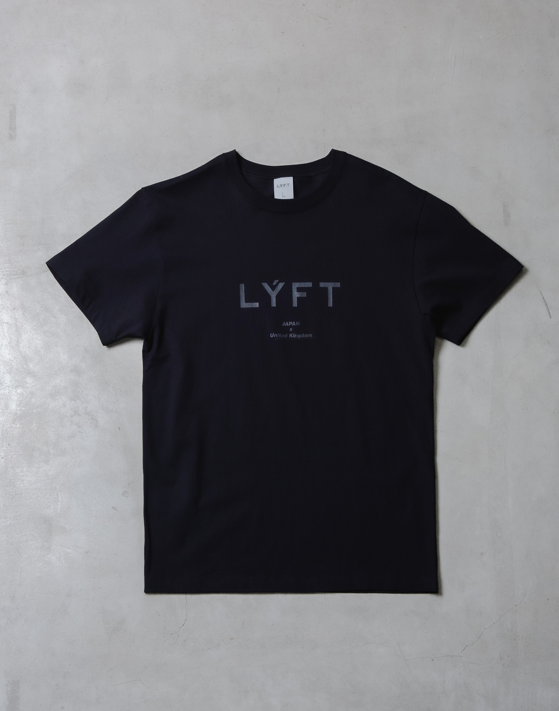 LÝFT Logo Standard T-Shirt - Black x Black LÝFT Logo Standard T-Shirt - Black x Black