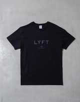LÝFT Logo Standard T-Shirt - Black x Black
