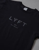 LÝFT Logo Standard T-Shirt - Black x Black