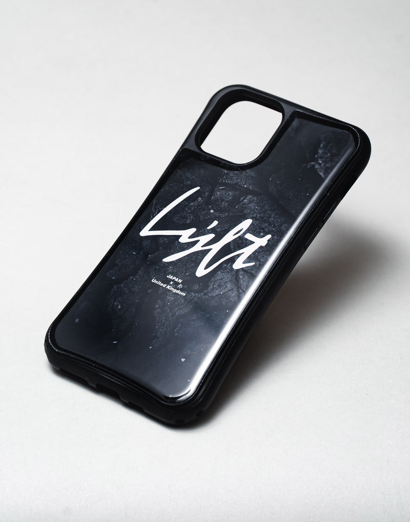 <transcy>LÝFT iPhone Case Script Logo --Black Stone "Reserved Items"</transcy>