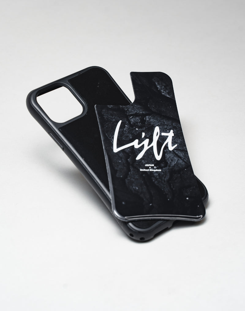 LÝFT iPhone Case Script Logo - Black Stone "予約商品"