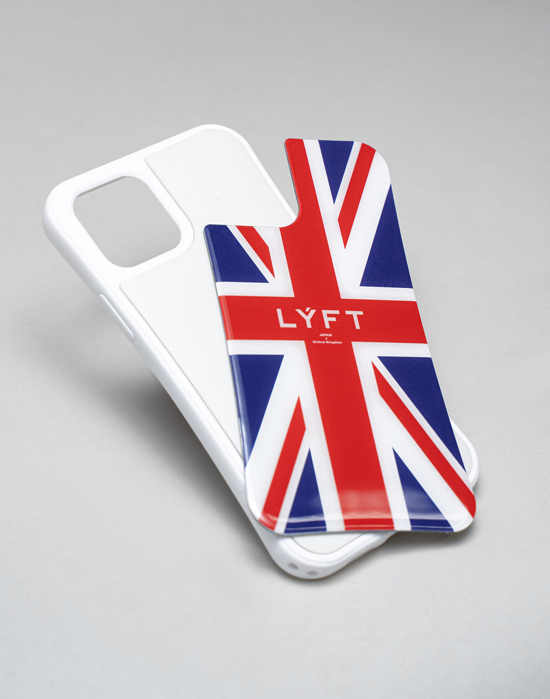 <transcy>LÝFT iPhone Case UK Flag "Reserved Items"</transcy>