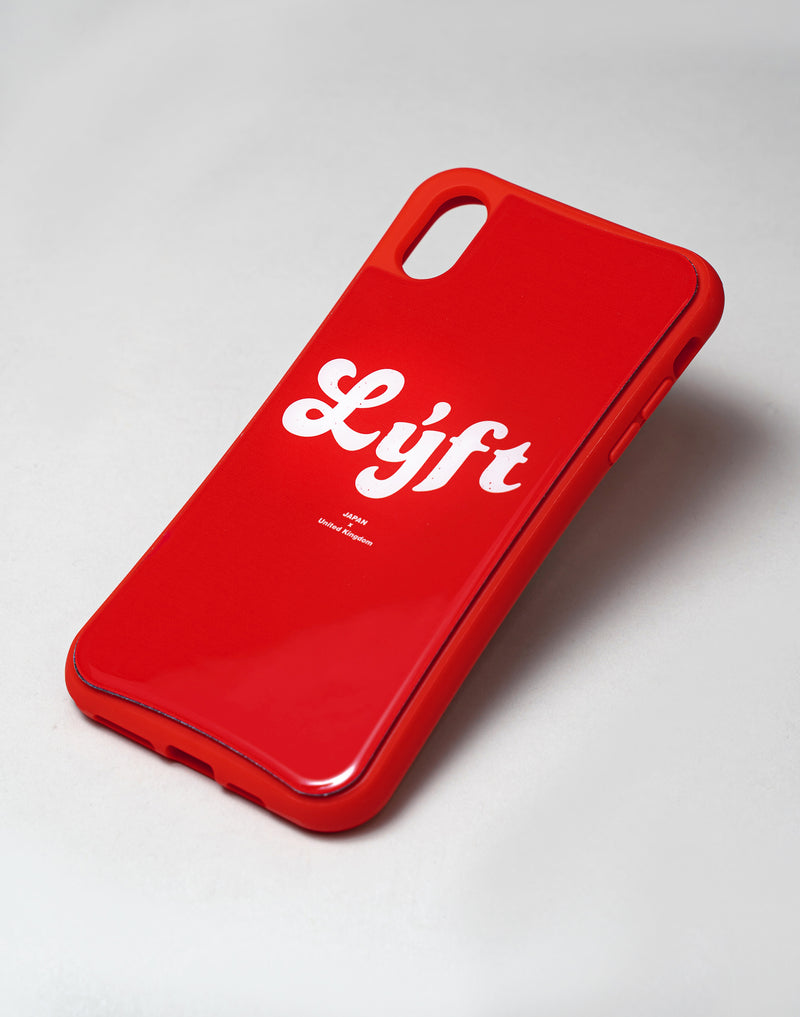 <transcy>LÝFT iPhone Case Old Logo --Red "Reserved Items"</transcy>