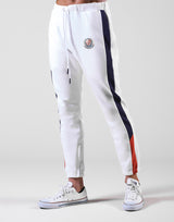Emblem Bi-Color Line Sweat Pants - White