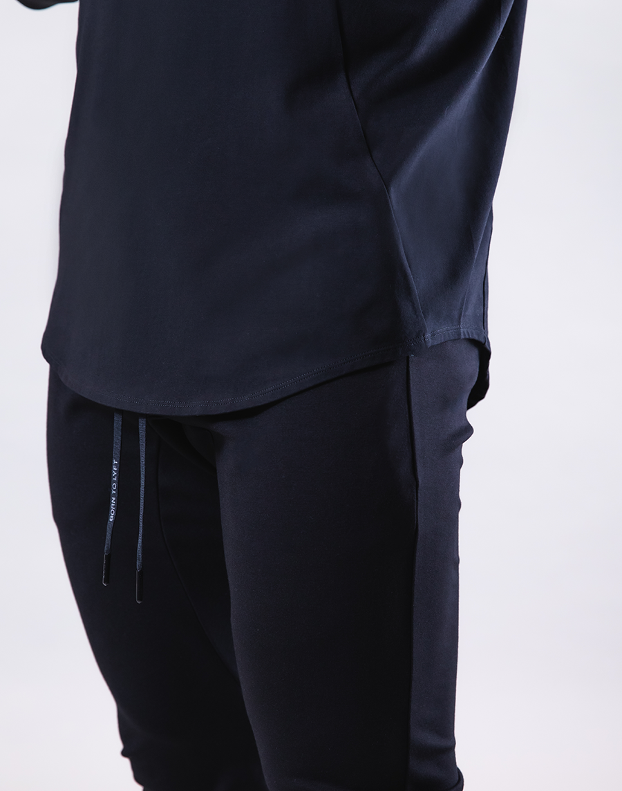 Shape Fit Stretch Long Sleeve T-Shirt - Black