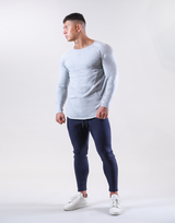 Shape Fit Stretch Long Sleeve T-Shirt - Grey
