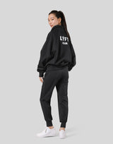 LÝFT Club Sweat Polo Shirt - Black
