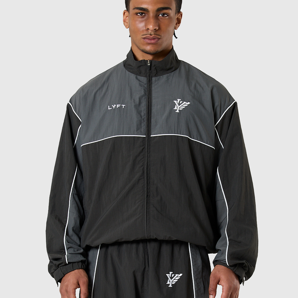 LYFT ATHLETIC グレー ナイロンジャケット BORN TO LÝFT Racing Nylon Jacket - Grey