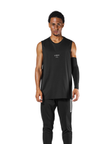 Stretch Jacquard Loose Fit Tanktop 2 - Black