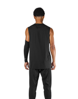 Stretch Jacquard Loose Fit Tanktop 2 - Black