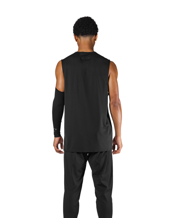 Stretch Jacquard Loose Fit Tanktop 2 - Black