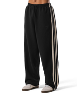 2Line Wide Sweat Pants - Black Special