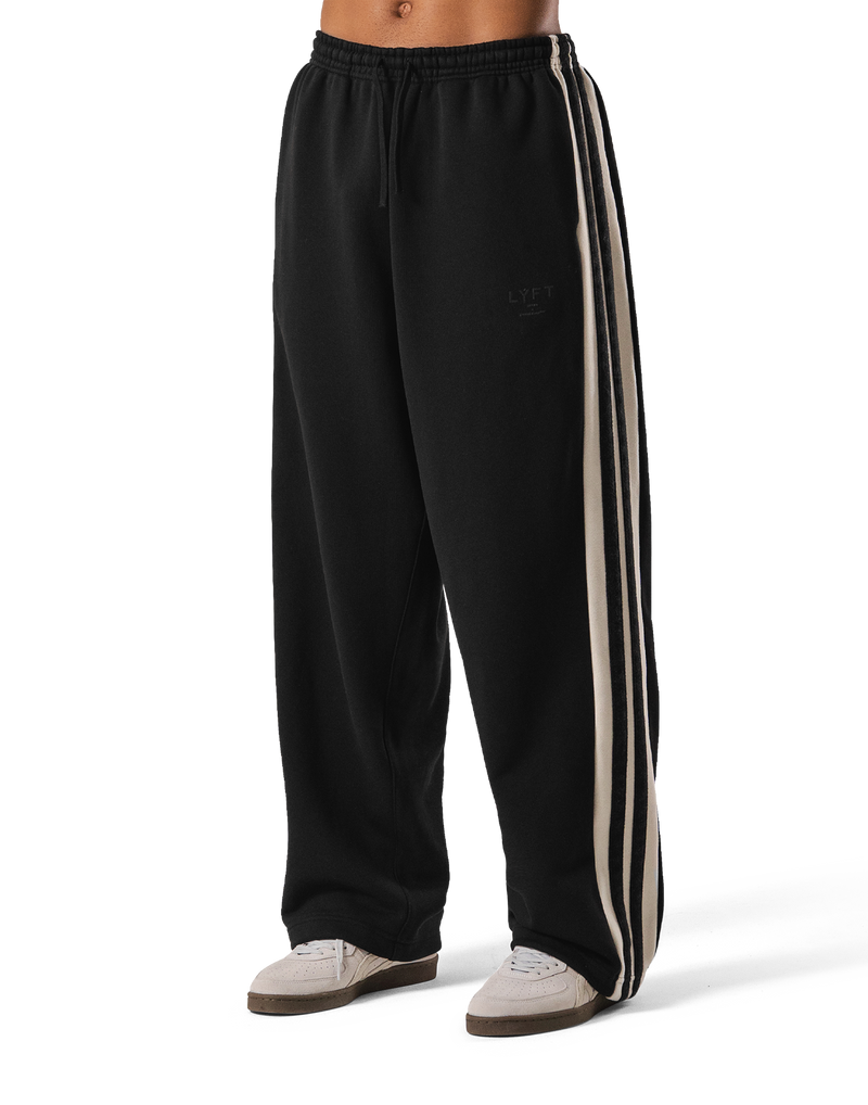 2Line Wide Sweat Pants - Black Special