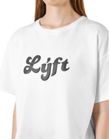 Old Logo Wide Cropped T-Shirt - White