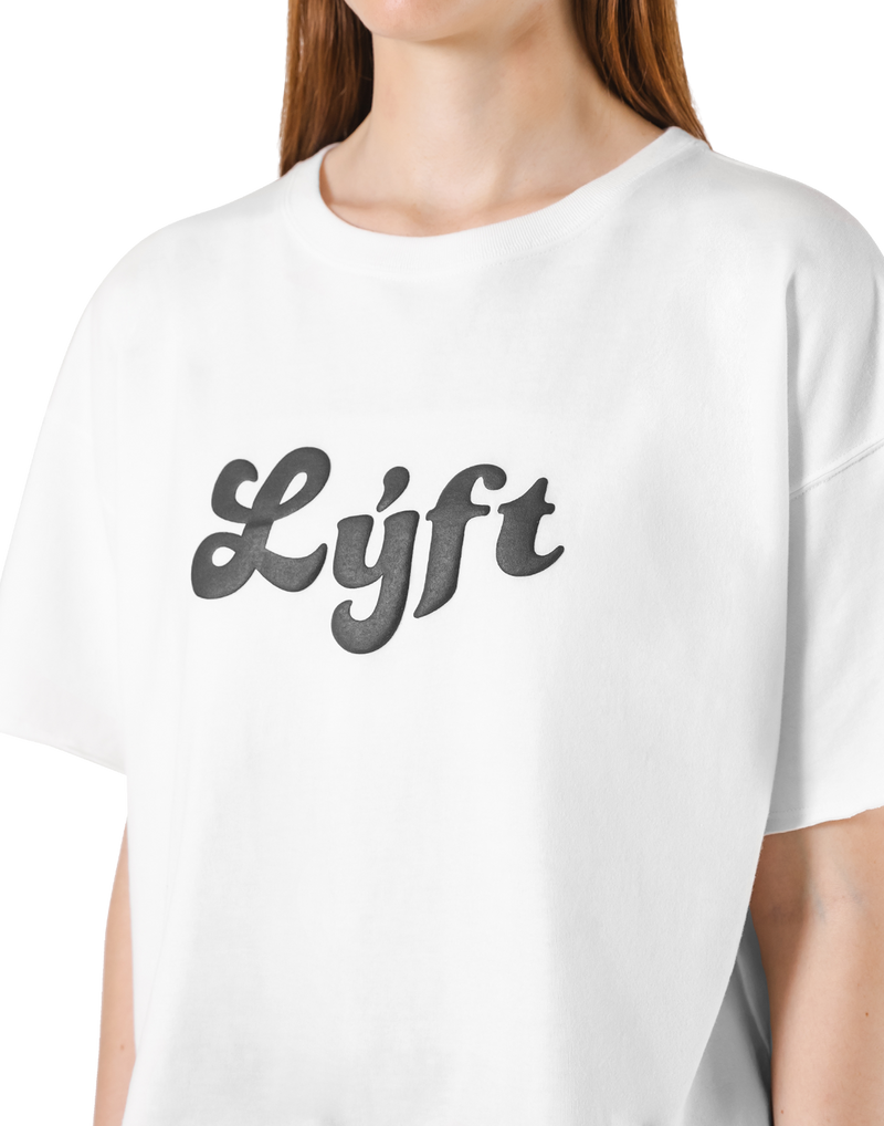 Old Logo Wide Cropped T-Shirt - White