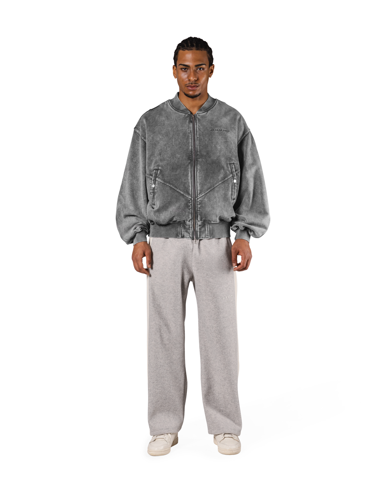 LYFT ジャージ上下セット XL グレー Vintage Sweat Bomber Jacket - Grey – LÝFT