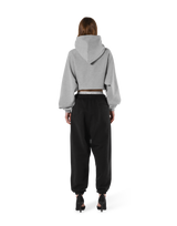 Pile Wappen Cropped Hoodie - Grey