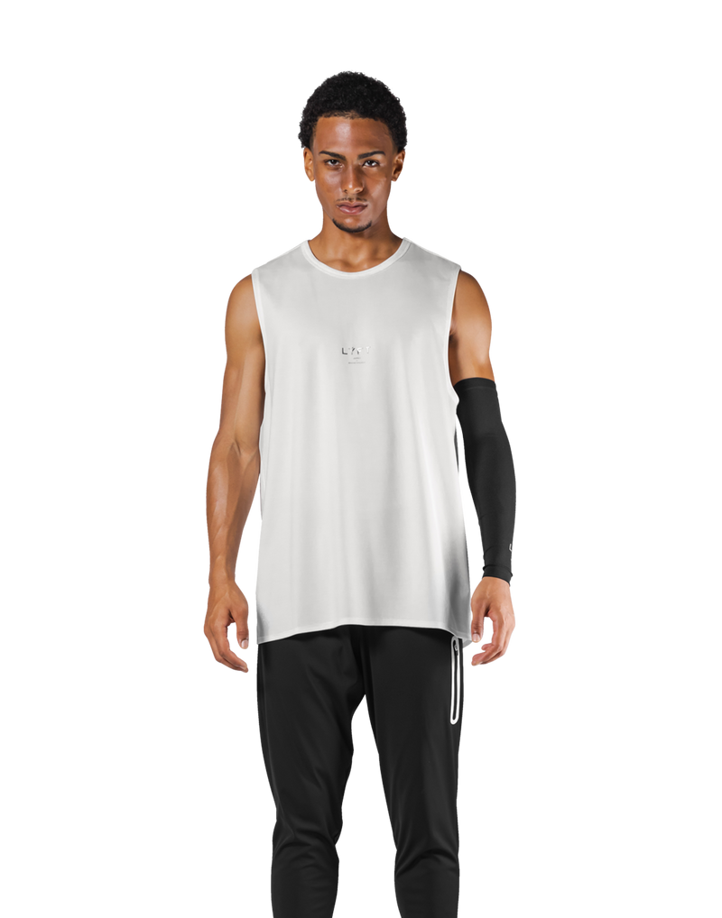 Stretch Jacquard Loose Fit Tanktop 2 - White