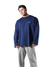 LÝFT Extra Big Long T-Shirt - Navy