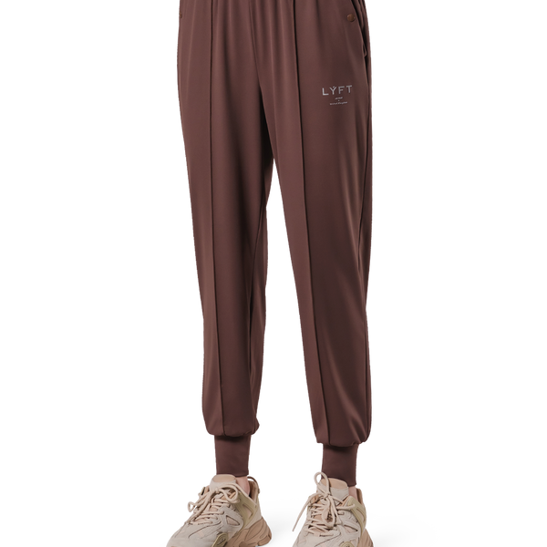 Stretch Pleats Jersey Pants 2 - Brown – LÝFT