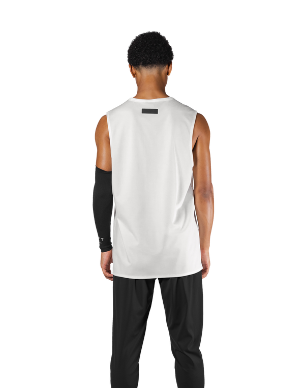 Stretch Jacquard Loose Fit Tanktop 2 - White