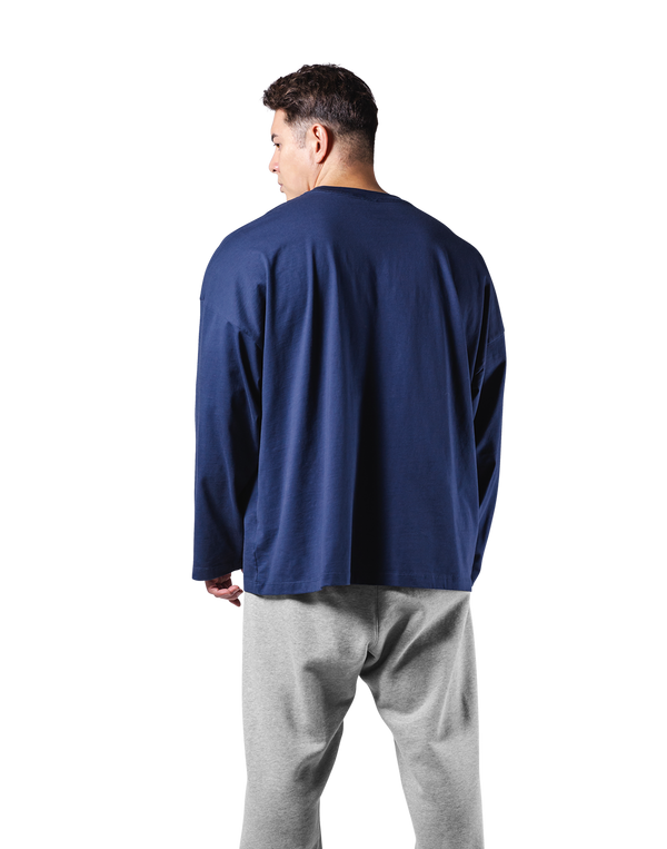 LÝFT Extra Big Long T-Shirt - Navy