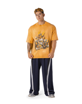 Triple Dog Graphic Vintage Big T-Shirt - Yellow